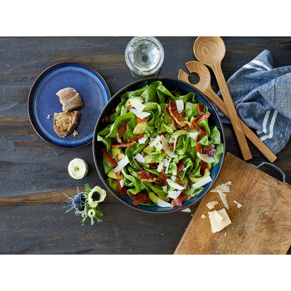 Must-sinine kivikeraamikast salatikauss ø 30 cm Mensa - Bitz-image-1