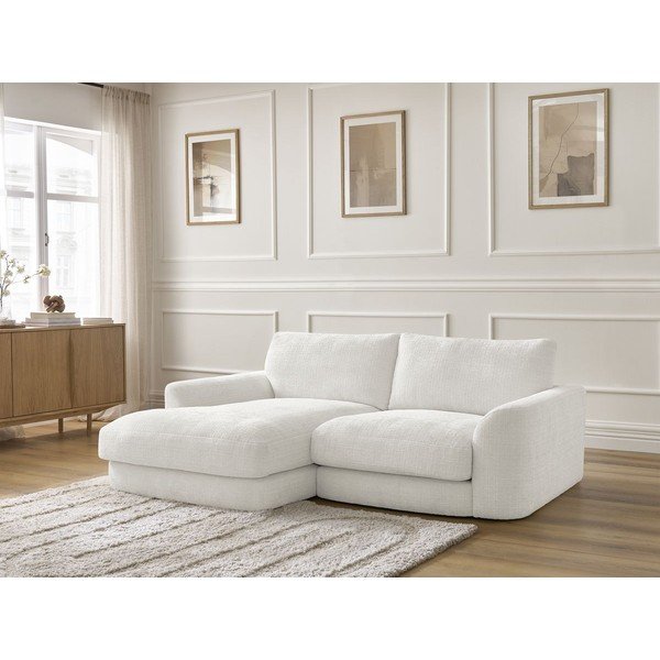 Valge šenillist nurgadiivan (vasak nurk) Leonore - Bobochic Paris-image-4