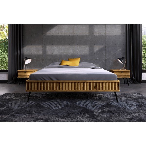 Tammepuust kaheinimesevoodi 140x200 cm Kula - The Beds-image-1