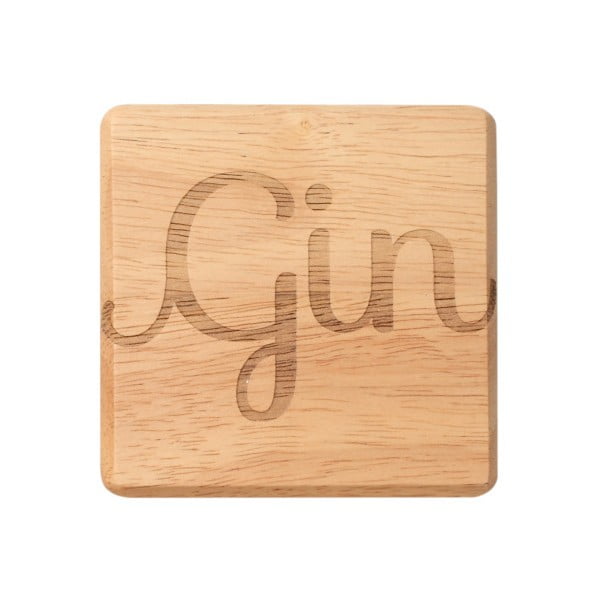 Podtácek ze dřeva kaučukovníku T&G Woodware Gin