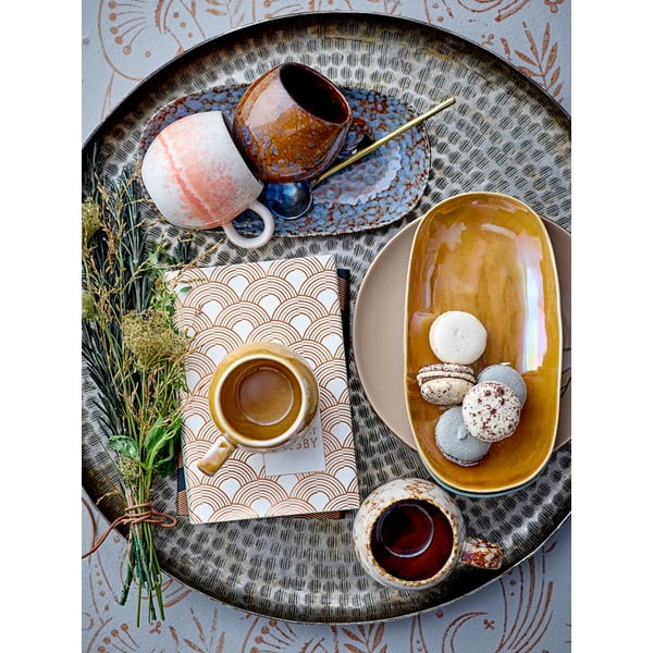 Pruunist ja valgest keraamilisest materjalist kruus , 275 ml Paula - Bloomingville-image-2