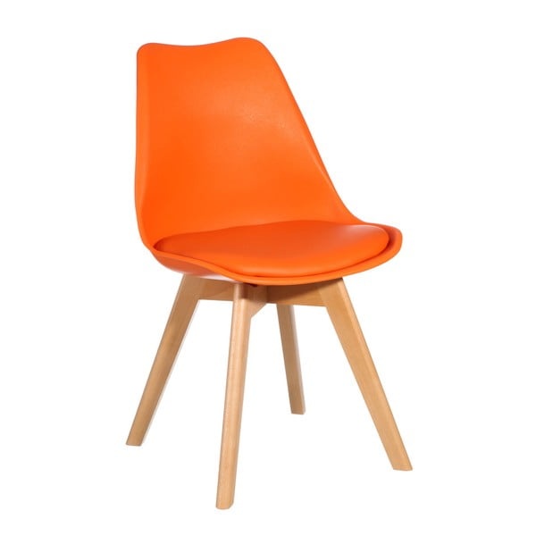 Oranžová židle Ixia Alvilda
