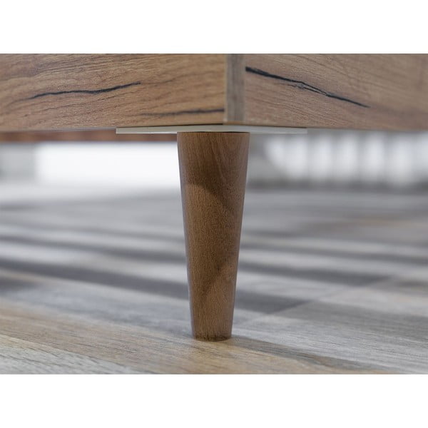 Kaheinimesevoodi vask/loomuliku värviga 180x200 cm, vask/loomuliku värvi Oceane - Bobochic Paris-image-3