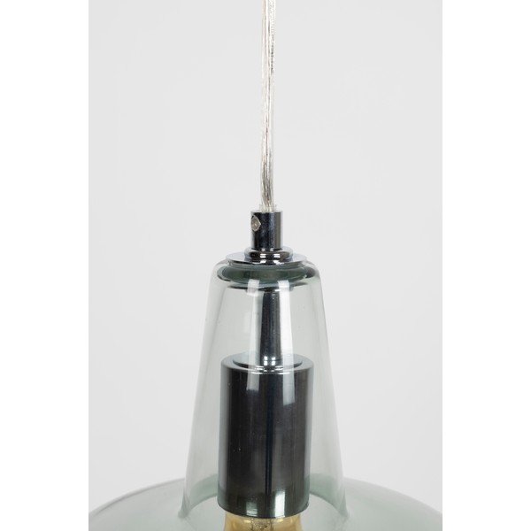 Roheline rippvalgusti klaasist lambivarjundiga ø 20 cm Anshin - White Label-image-4