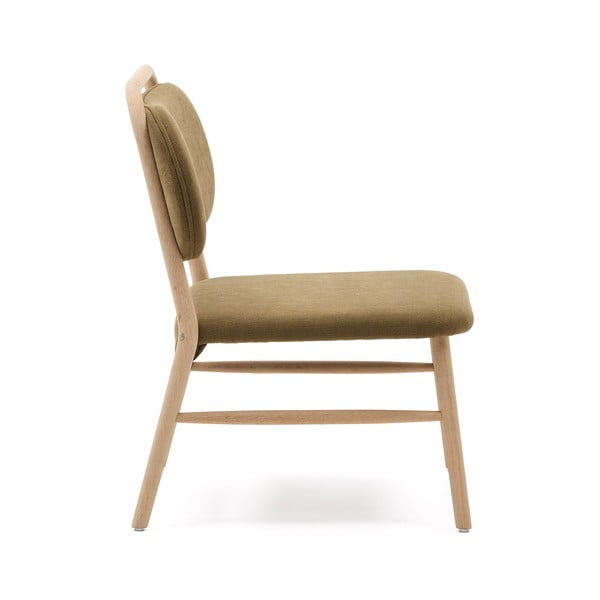 Roheline šenillist tugitool Helda - Kave Home-image-3