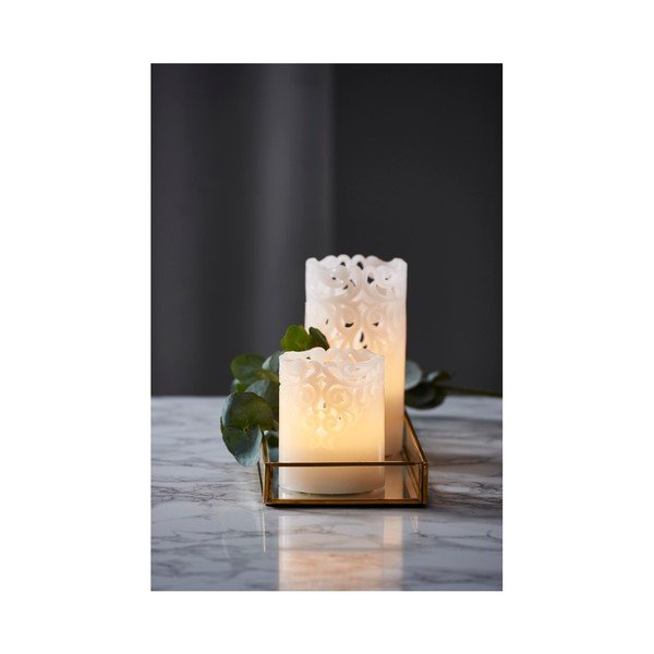 Valge vahast LED küünal, kõrgus 15 cm Clary - Star Trading-image-3