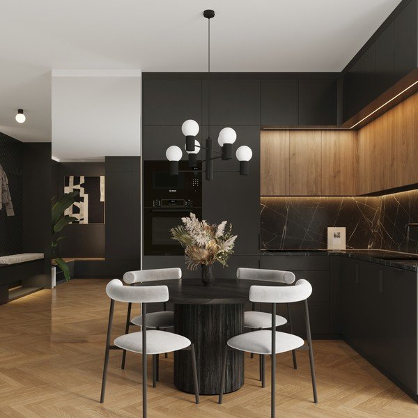 Must rippvalgusti klaasist varjuga Orbital - Sollux-image-2