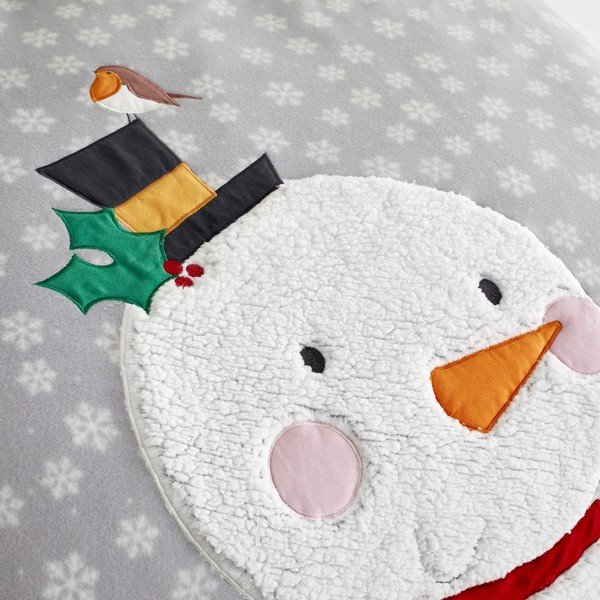 Hall mikropluus voodipesu , 200 x 200 cm Cosy Snowman - Catherine Lansfield-image-3