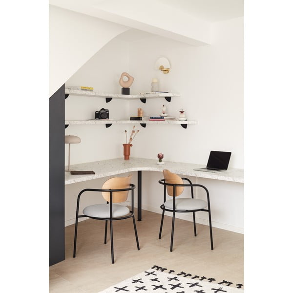 Hall söögitool tammepuust dekooriga Eclipse - Teulat-image-1