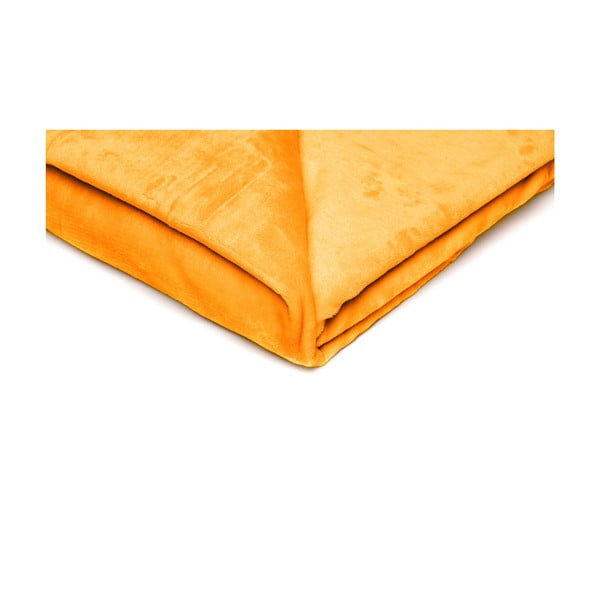 Kollane mikroplüüsist tekk , 150 x 200 cm - My House-image-1