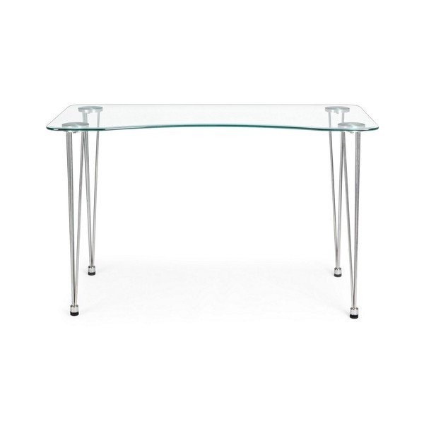 Töölaud klaasist pealispinnaga 60x120 cm Rondo - Bizzotto-image-4