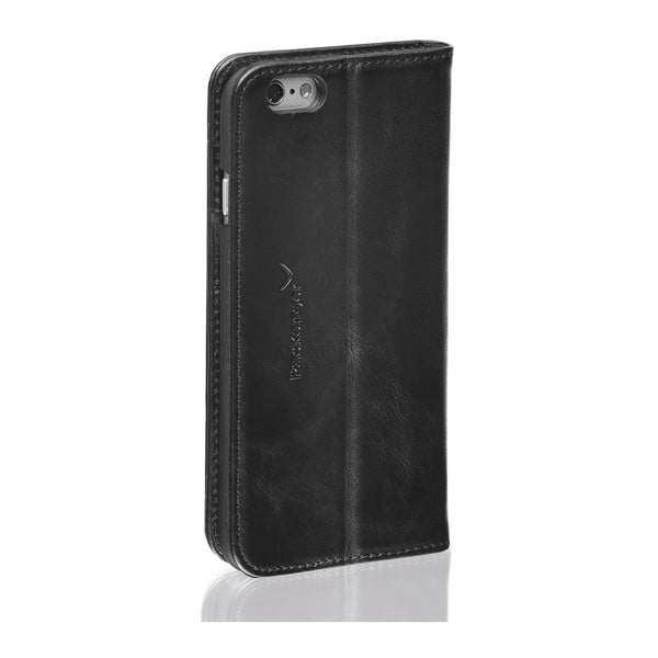 Černý kožený obal na iPhone 6/6S Packenger