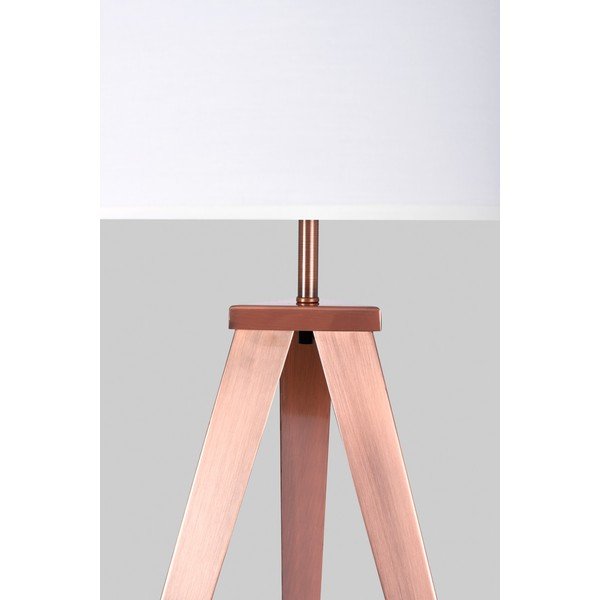 Vasevärvi metallist jalgadega põrandalamp koos valge varjuga Kiki - Bonami Essentials-image-3