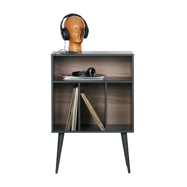 Must männi täispuidust kummut plaadimängijale 60x83x44 cm James – WOOOD-image-3