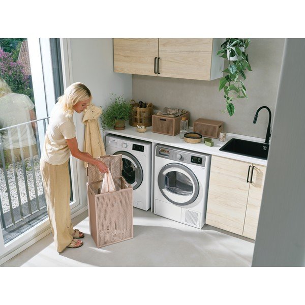 Vana roosa pesukorv taaskasutatud plastist 60 l Kaya - Curver-image-3