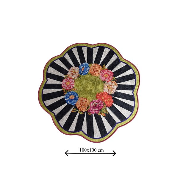 Vannitoamatt ø 100 cm Loan - Foutastic-image-3