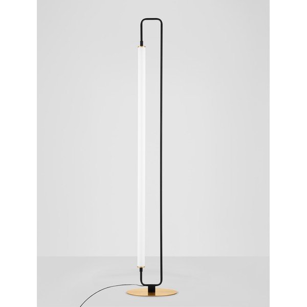 Valge/matt must metallist LED-põrandalamp (kõrgus 150 cm) Wetro - Nova Luce-image-4