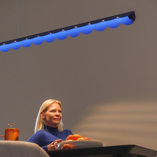 Burgundia värvi alumiiniumist LED-rippvalgusti BISCUIT - Thoro-image-3