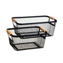 Traadist metallkorvid 2tk komplektis 33x21x14 cm - Casa Selección