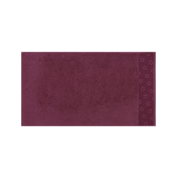 Sada 2 tmavě červených ručníků z čisté bavlny Grande, 50 x 90 cm-image-4