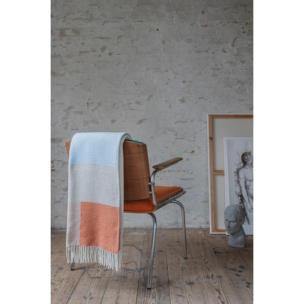 Kollane-sinine pleed 125x190 cm Brick - Mette Ditmer Denmark-image-1