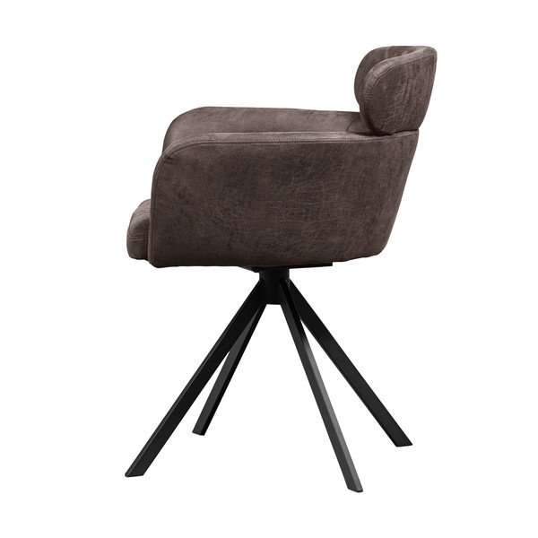 Tumepruun polsterdatud söögitool Fenne - WOOOD-image-3