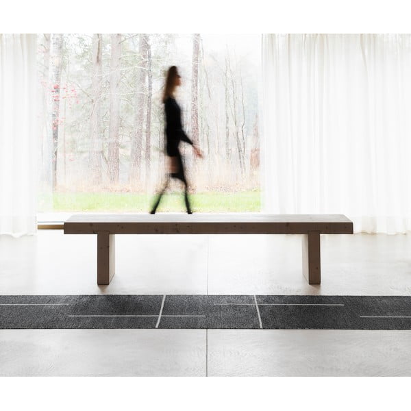 Must sise/välisvaip 70x90 cm Fred Black – Pappelina-image-1