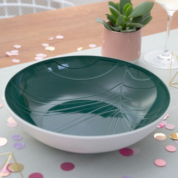 Valge ja roheline portselanist serveerimisnõu Villeroy & Boch Leaf, ⌀ 26 cm it's my match - Villeroy&Boch-image-1