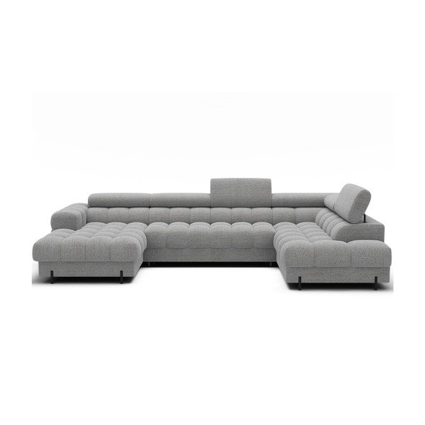 Hall nurgadiivanvoodi buklee kangast (parem nurk/U-kujuline) Feraria - ELTAP