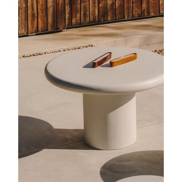 Ümmargune aia söögilaud ø 90 cm Addaia - Kave Home-image-1