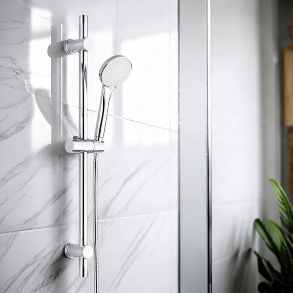 Hõbedane roostevabast terasest dušikomplekt 70 cm Uno - Allstar-image-1