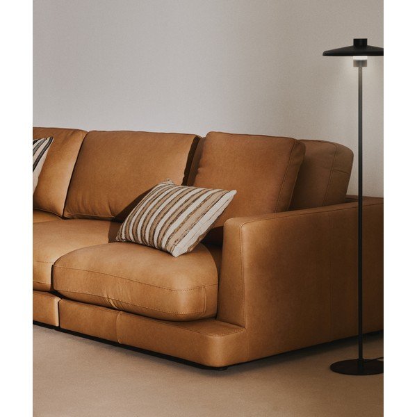 Pruun nahkdiivan 300 cm Gala - Kave Home-image-3