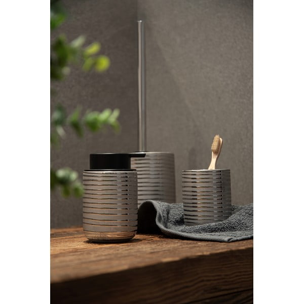 Hõbedane keraamiline seebidosaator 0,28 l Vilalba - Wenko-image-2