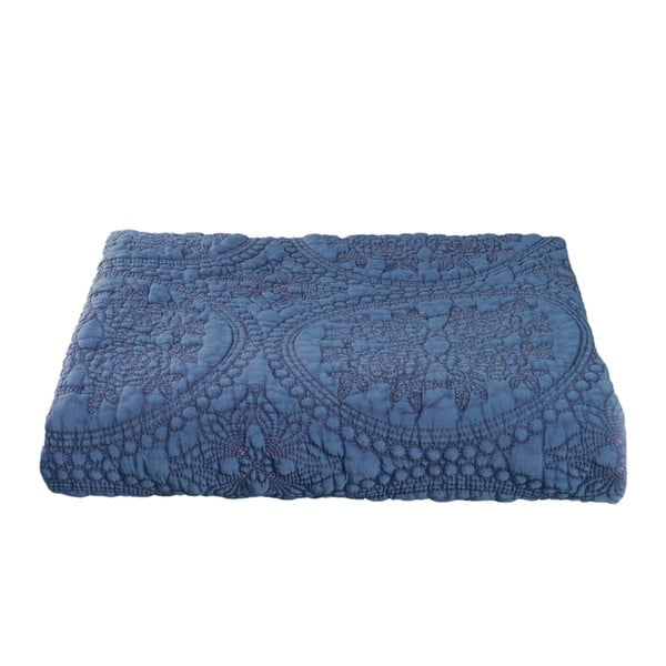 Modrý přehoz Clayre & Eef Rustico, 150 x 150 cm-image-4