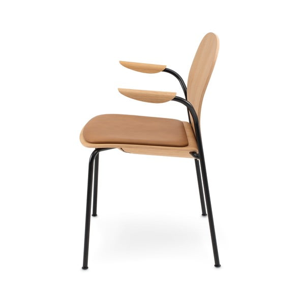 Konjakipruun tammedekooriga söögitool Book - Gazzda-image-2