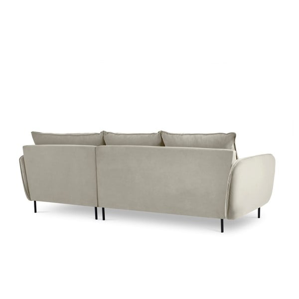 Beež sametne nurgadiivan , paremas nurgas Vienna - Cosmopolitan Design-image-4