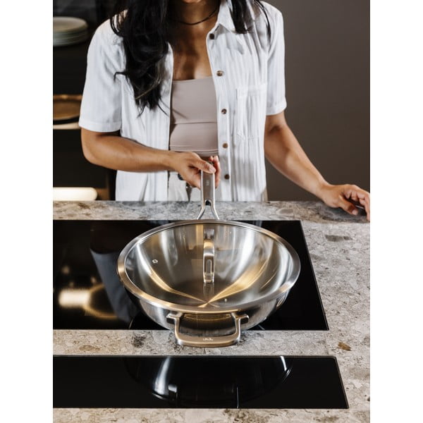 Roostevabast terasest wok-pann koos kaanega ø 30 cm Chili Ta - FABINI-image-3