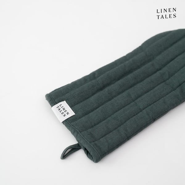 Linane pajakinnas Forest Green - Linen Tales-image-3
