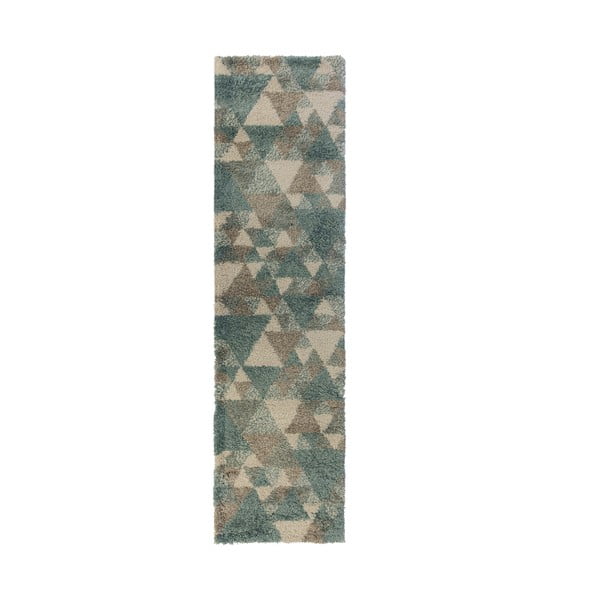 Sinine/halli värvi vaibajooksja 60x230 cm Nuru - Flair Rugs