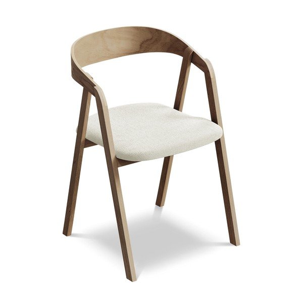 Kreemjas täispuidust söögitool Erika - Makamii