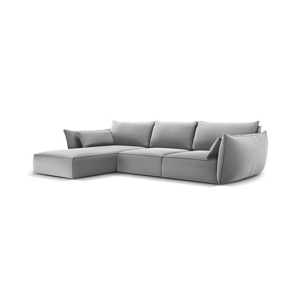 Helehall sametist nurgadiivan (vasak nurk) Vanda - Mazzini Sofas-image-2