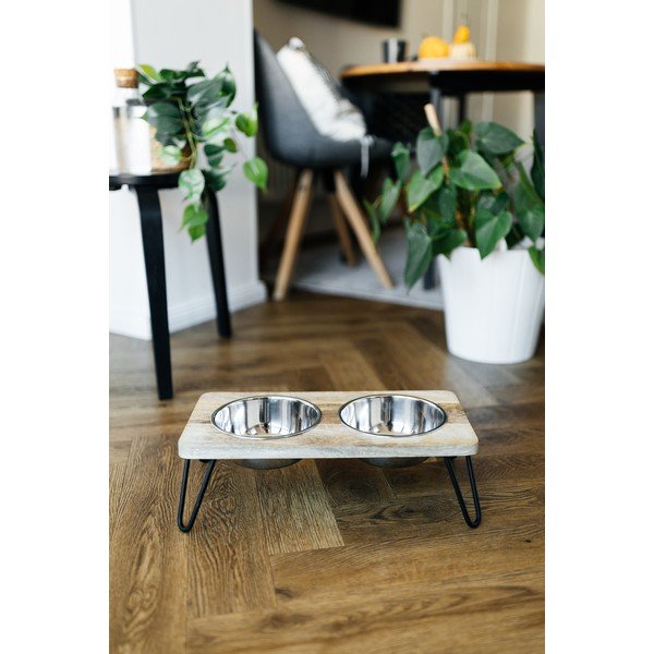 Puidust kausside komplekt koerale alusega Dog Fantasy - Plaček Pet Products-image-1