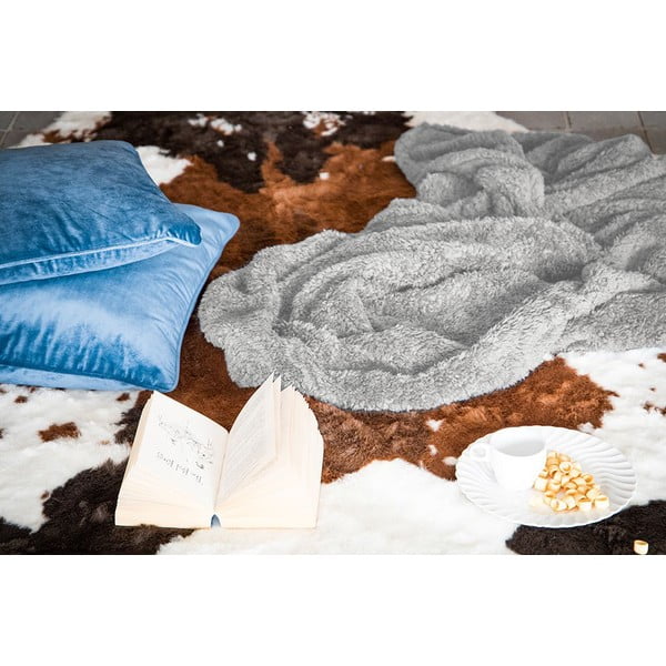 Hall plüüsist tekk , 130 x 170 cm Teddy - Tiseco Home Studio-image-1