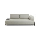 Beeži ja halli värvi diivan väikese panipaigaga Compo - Kave Home