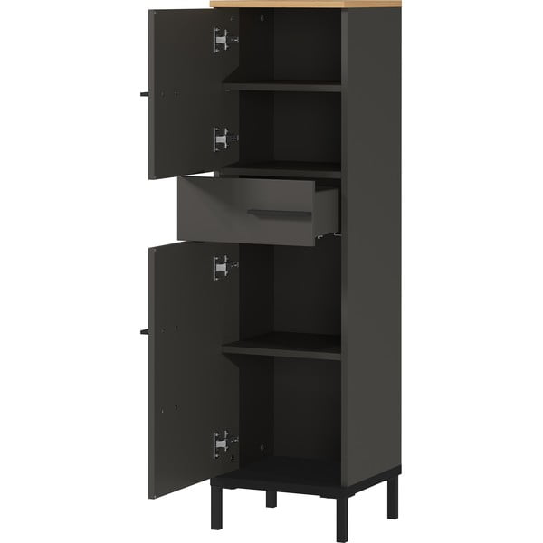 Tumehall vannitoakapp tammepuust 34x123 cm Yonkers - Germania-image-2