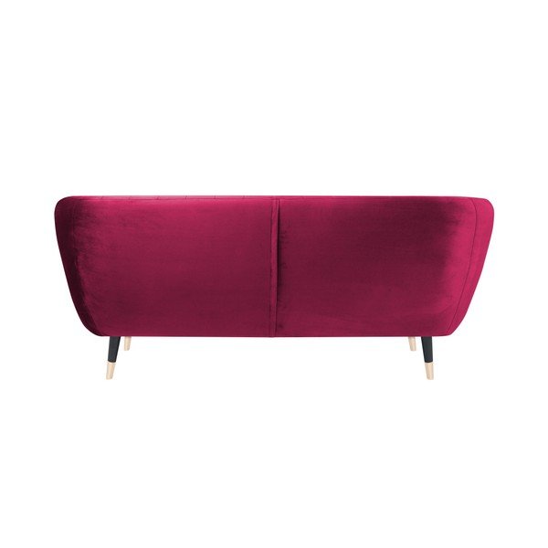 Růžová pohovka s černými nohami Mazzini Sofas Benito, 158 cm-image-4