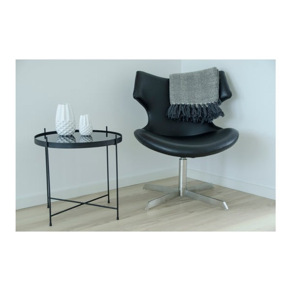 Must-valge puuvillane tekk , 170 x 130 cm Cort - House Nordic-image-1