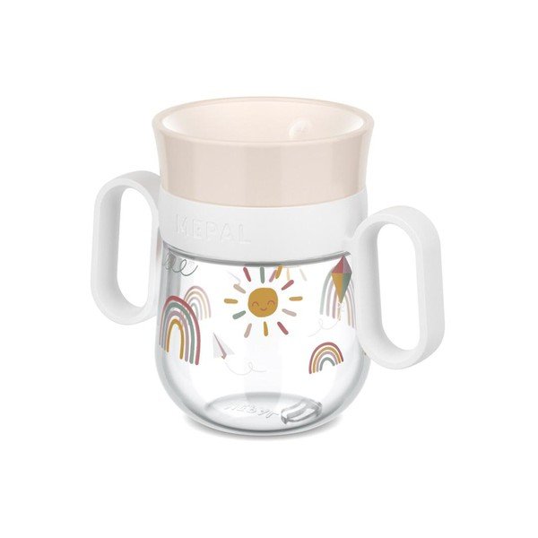 Plastikust laste õhtusöögikomplekt 3 osa Sunshine & Rainbow - Mepal-image-4