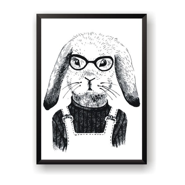 Plakát Nord & Co Hipster Rabbit, 50 x 70 cm