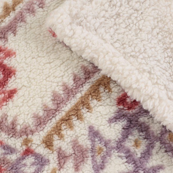 Naturaalset värvi tekk 240x200 cm Navajo Fleece - Catherine Lansfield-image-3